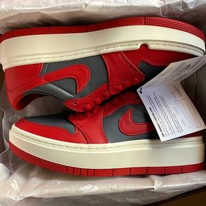 Air Jordan 1 Elevate Low Dark Grey & Red